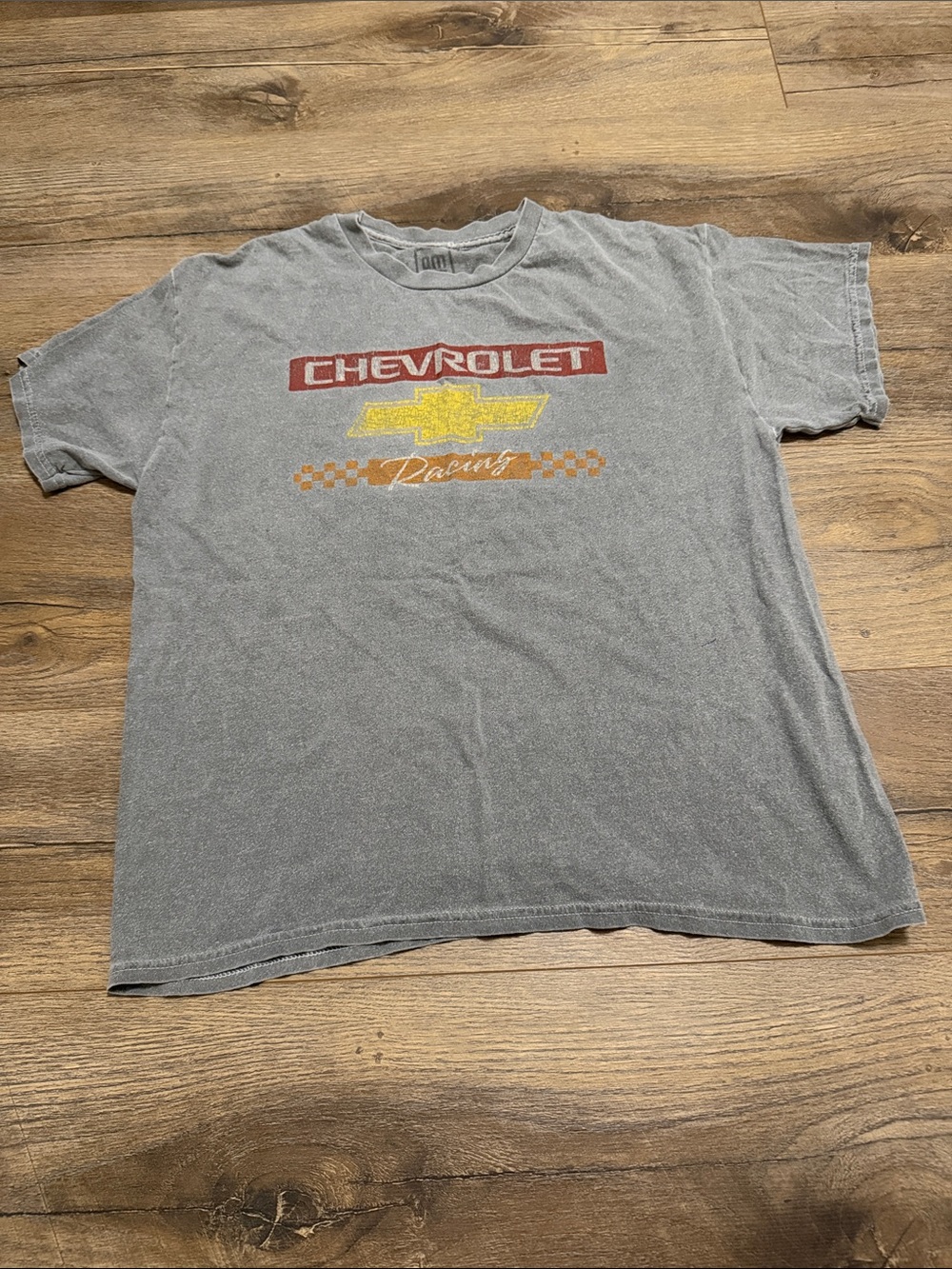 Chevrolet Racing Graphic Tee - Gray with Red & Yellow Logo